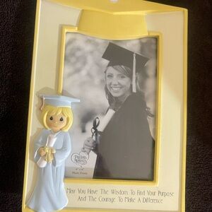 Precious Moments Blue and Yellow Graduation Photo Frame